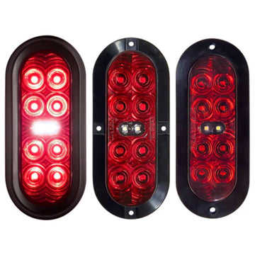 TecNiq emergency vehicle lighting including K-series flashers, scene lights, and marker lights.