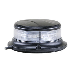 2500 Series 1.9″ High x 3.5″ Lens Diameter (Base Diameter = 4.4″) Clear/Blue Low Profile Beacon (Magnet Mount, Cigarette Lighter Plug)