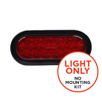 Opti-luxx 6" Oval Red Stop/Turn/Tail (Light Only, 3-Wire Connection)