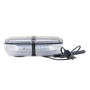 Opti-luxx LB1100 Series Sonoma 11" Clear/Amber & White Light Bar (Cl-1) (Magnet Mount, Cigarette Lighter Plug/Switch)