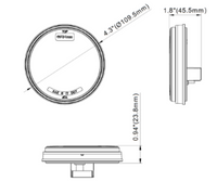 Opti-luxx 4" Round White Reverse (Grommet Mount, PL-2 Connection)