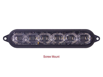 SoundOff mpower® 4" 3-Wire Light w/ Stud Mount, for use with mpower Arrow Kit, SAE Class 1 & CA Title 13, 9-32 Vdc, Black Housing, 18 LED, Tricolor - Red/Blue/White