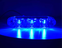 Blue TecNiq E10 : Ground/Pump Panel LED light bar on a reflective surface with a dark background