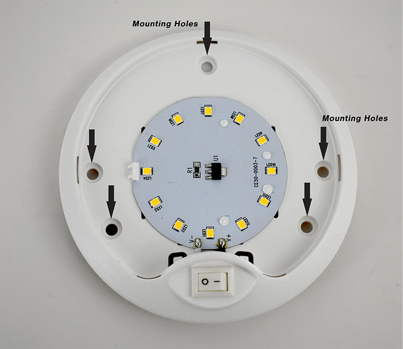 TecNiq E50 : Round Surface Mount Dome Light