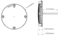 Opti-luxx 7" Round Amber Park/Turn (Screw Mount, 3-Wire Connection)