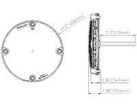 Opti-luxx 7" Round Amber Turn With Arrow (Screw Mount, 2-Wire Connection)