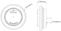 Opti-luxx 2" Round Red 200 Series Marker (Grommet Mount, 2-Wire Connection)