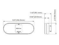 Opti-luxx 6" Oval Amber Park/Turn (No Grommet - Light Only, PL3 Connector)