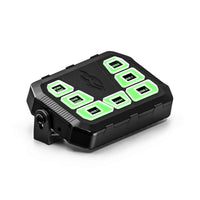 Black Feniex 4200 Mini Controller device with green buttons on a white background