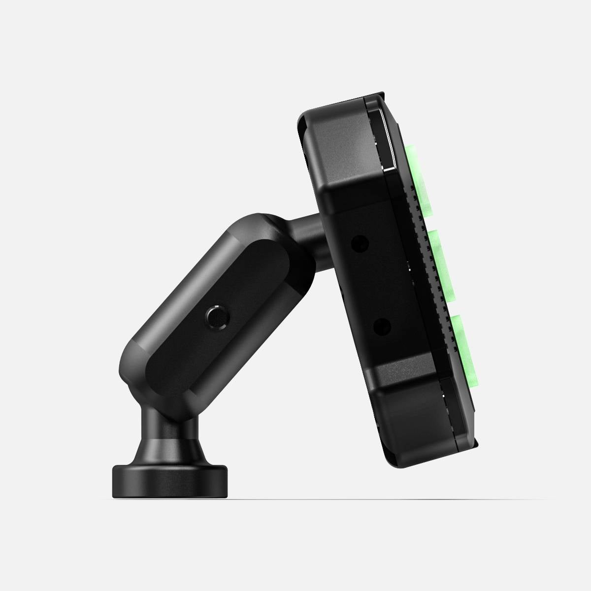 Black Feniex 4200 Mini Controller with a green light on a white background