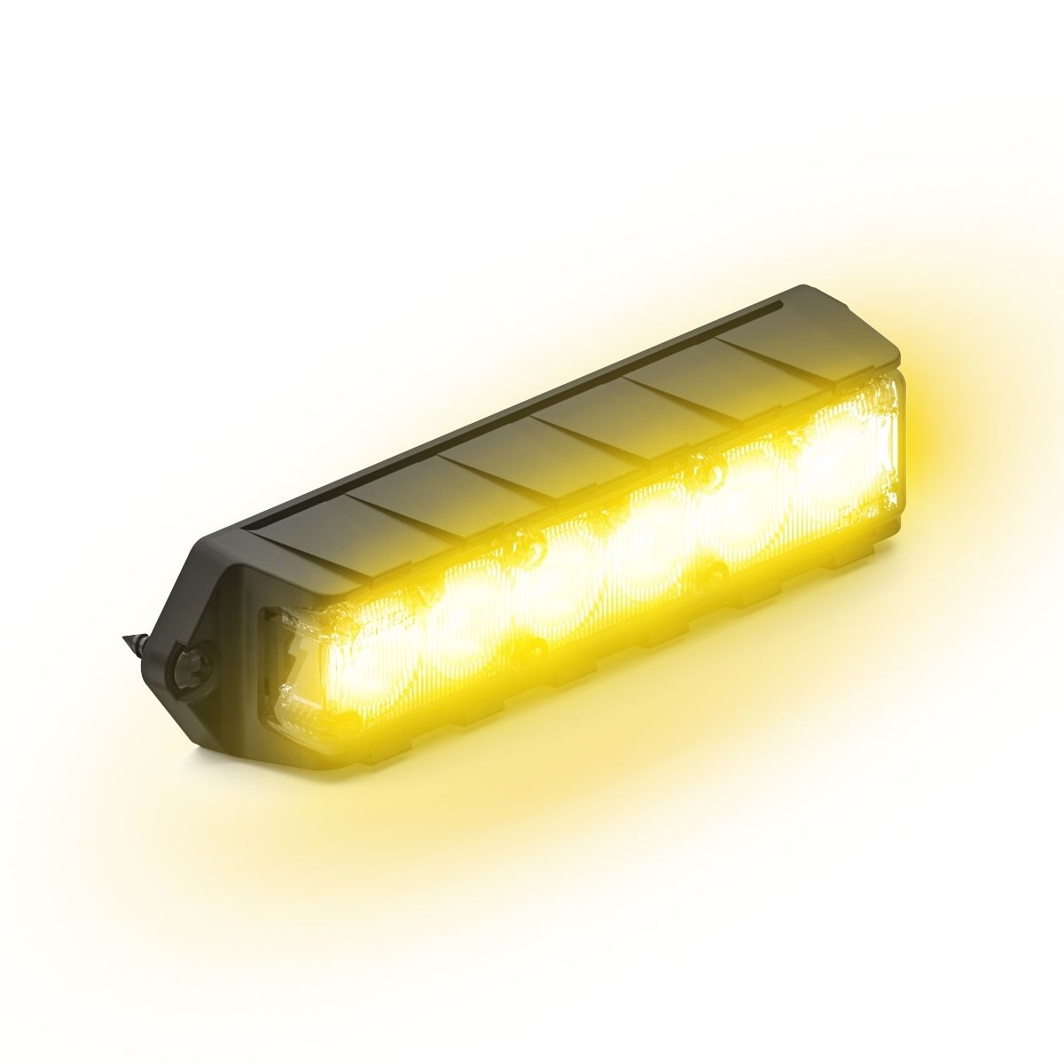 Feniex Fusion Surface Mount Yellow LED light bar on a white background
