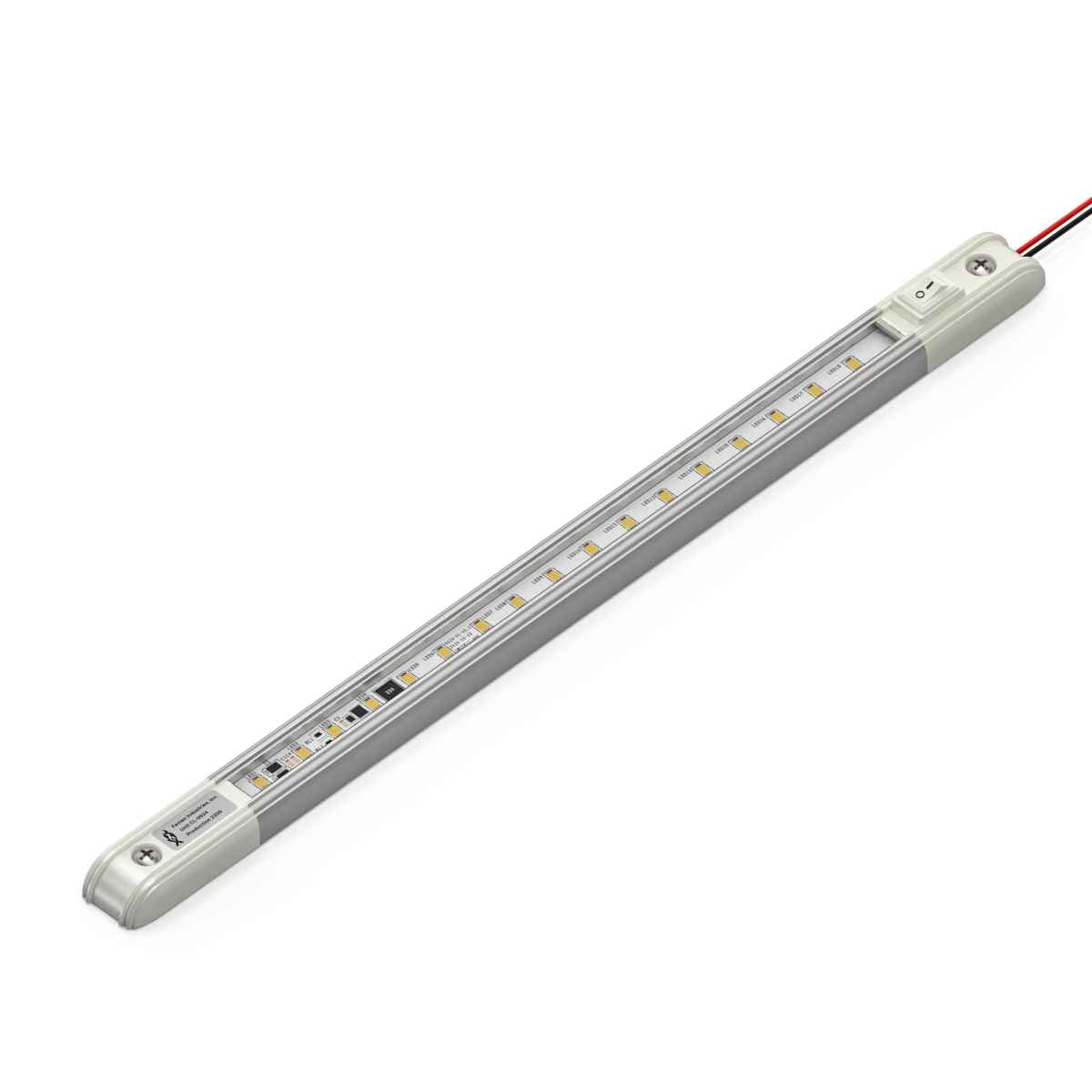 LED light bar on a white background