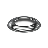 Feniex 1" Round Marker Chrome Bezel with a reflective surface on a white background