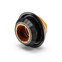 Black and orange Feniex 1" Round Marker