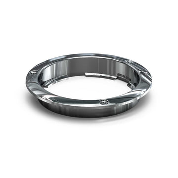 Feniex 4" Round STTR Chrome Bezel on a white background