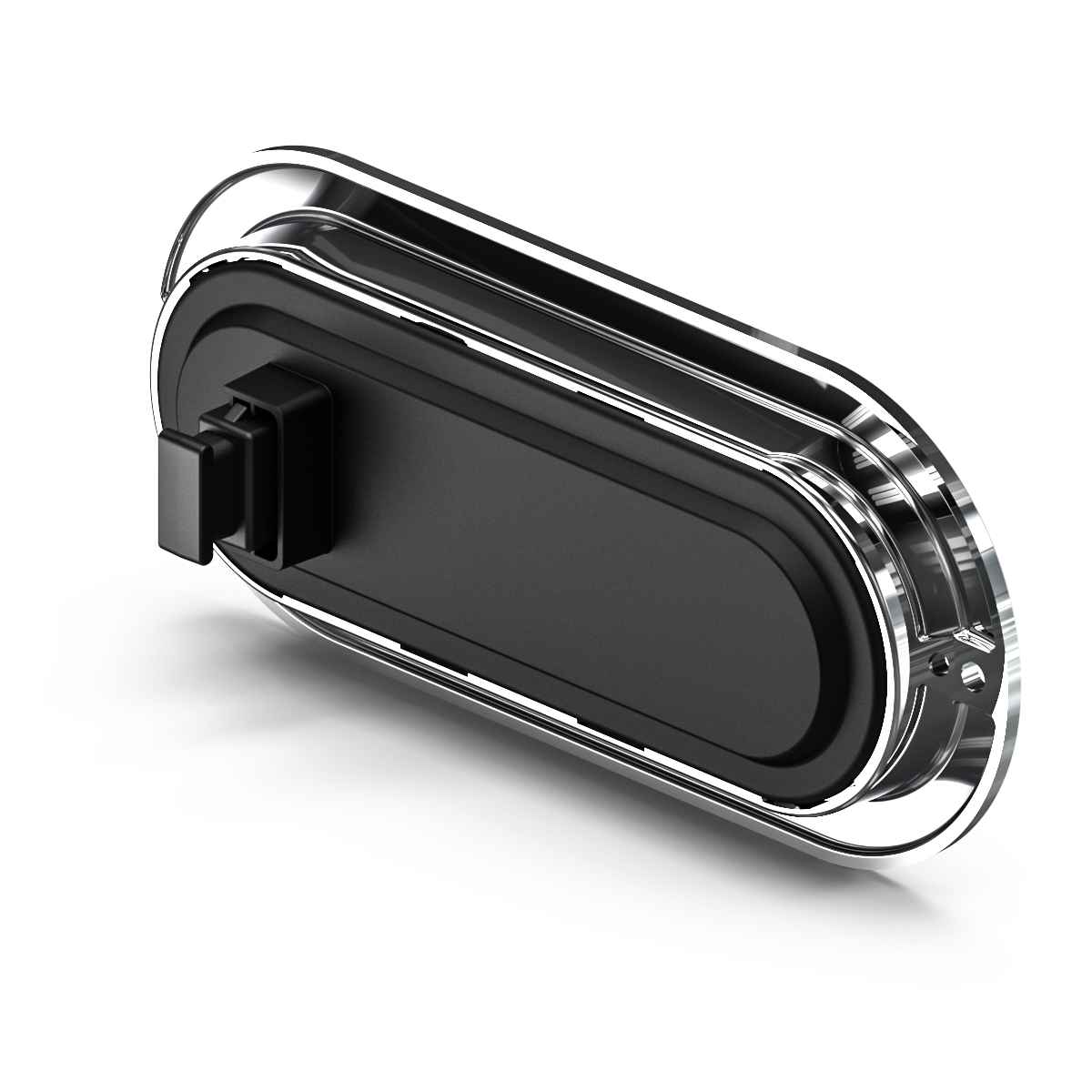 Black and silver Feniex 6" Oval STTR on a white background