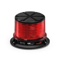 Red Feniex AM600 Beacon with black base on a white background
