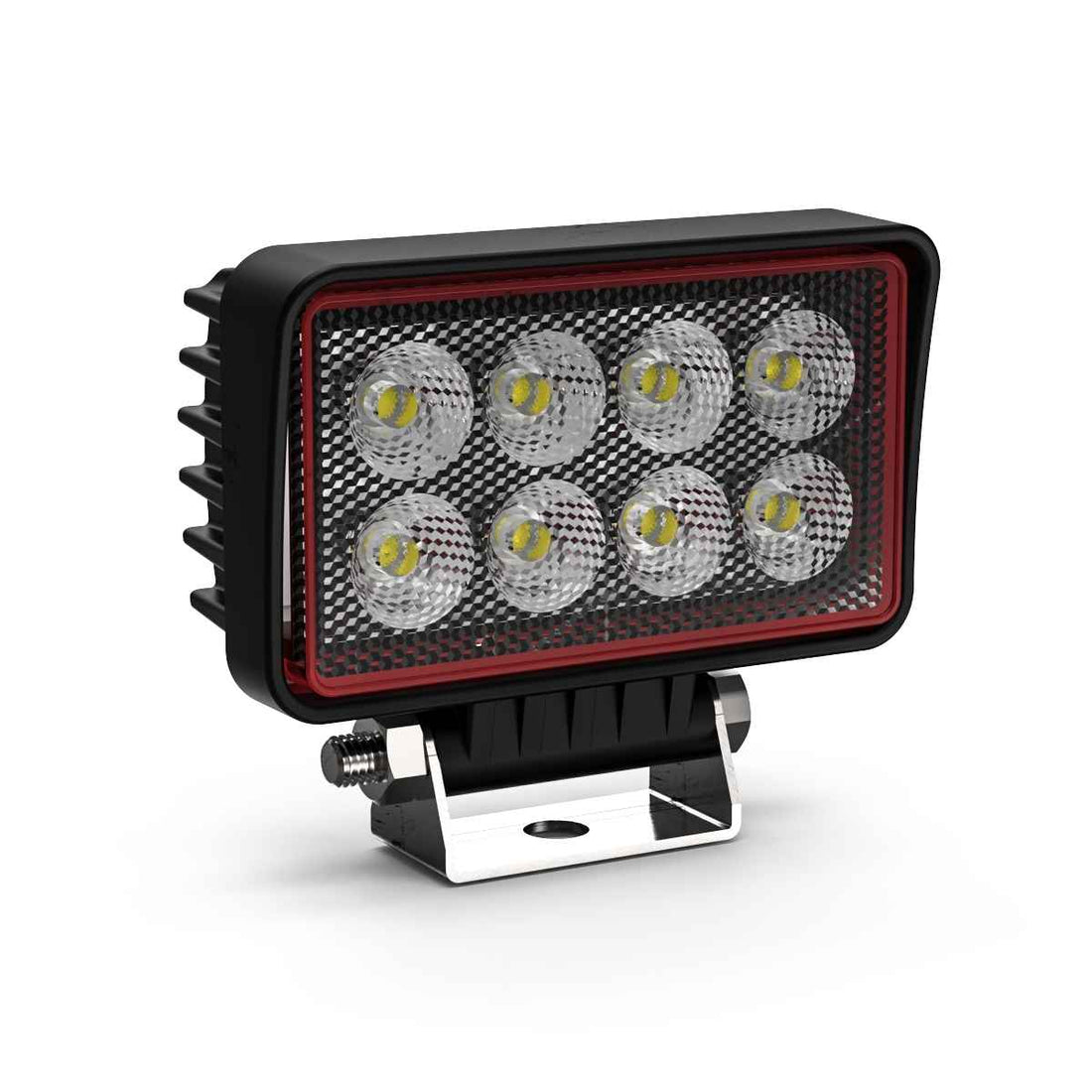 Rectangular Feniex AM900 Work Light with multiple bulbs on a white background