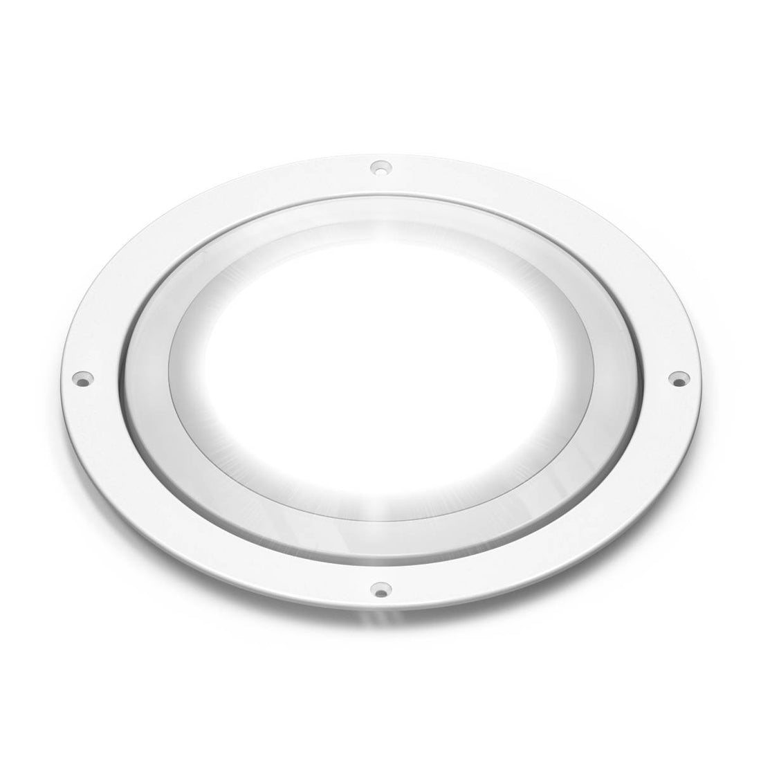 Feniex Dome 8.5" Interior Light Round white ceiling light fixture on a white background