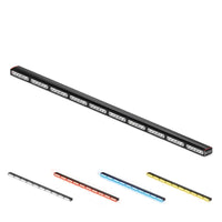 Set of Feniex Fusion 1000 Stick LED light bars in different colors on a white background