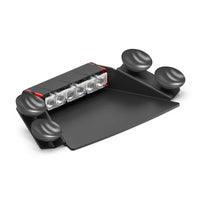 Black Feniex Fusion 1X Dash LED light bar with four cylindrical lights on a white background