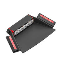 Black and red Feniex Fusion 1X Dash LED light bar on a white background