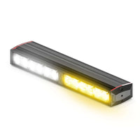 Feniex Fusion 200 Stick LED light bar with white and yellow lights on a white background