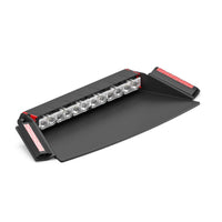 Feniex Fusion 2X Dash LED light bar with black cover on a white background