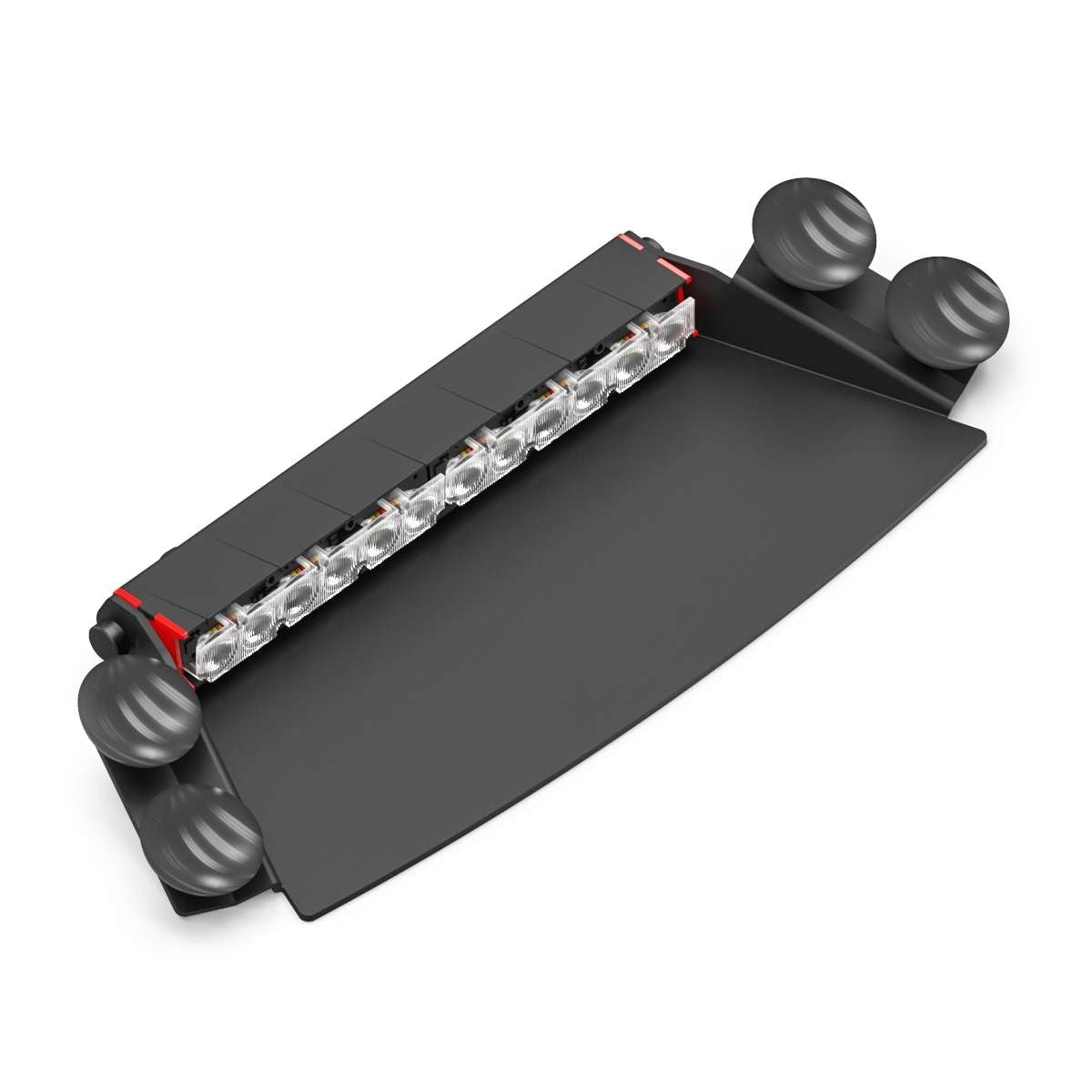 Feniex Fusion 2X Dash LED light bar with black base on a white background