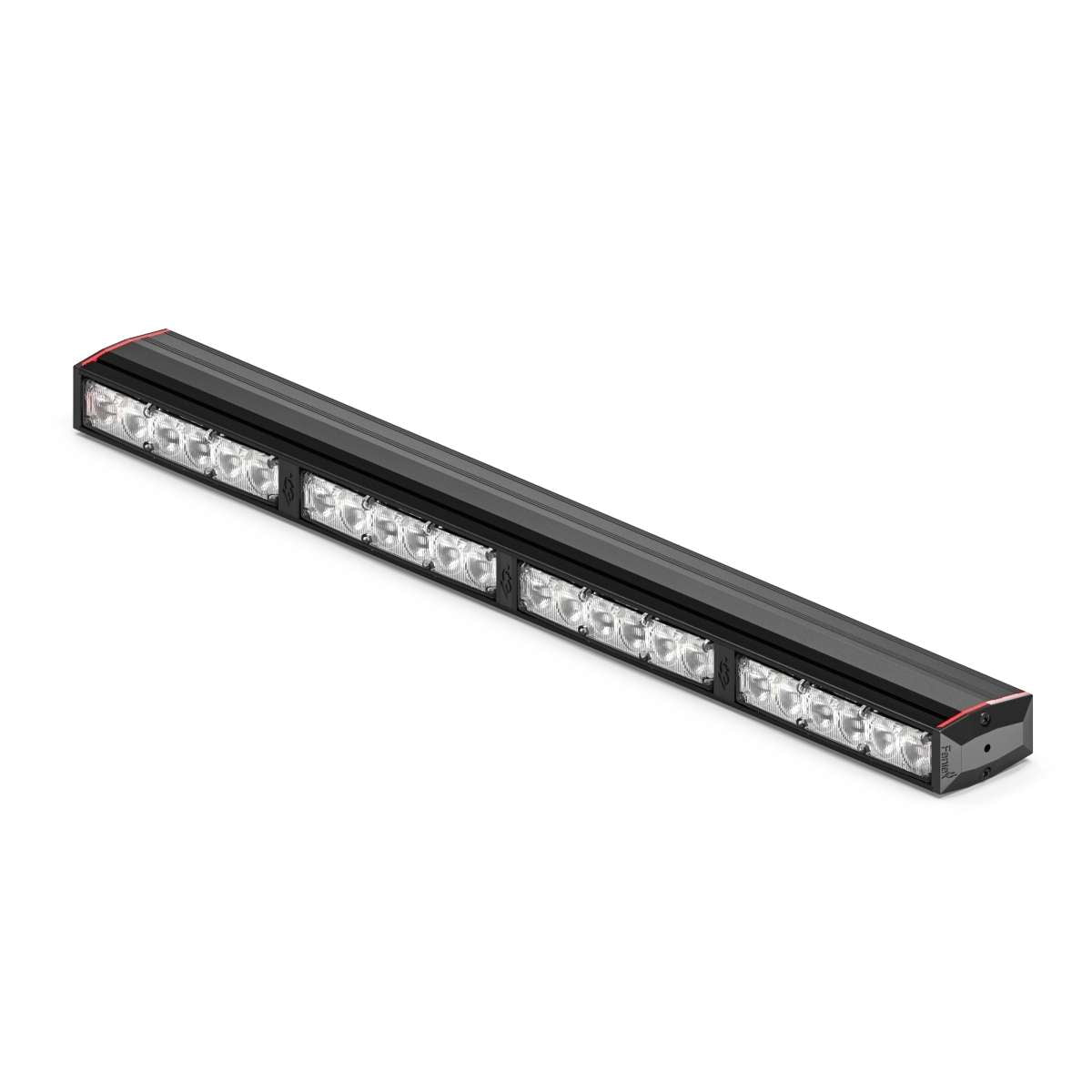 Feniex Fusion 400 Stick LED light bar with multiple lights on a white background