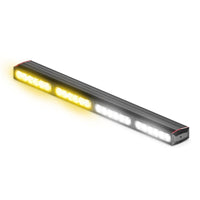 Feniex Fusion 400 Stick LED light bar with yellow and white lights on a white background