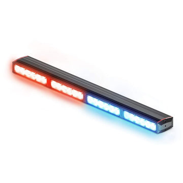 Feniex Fusion 400 Stick LED light bar with red and blue lights on a white background
