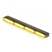 Feniex Fusion Amber 400 Stick LED light bar with yellow illumination on a white background
