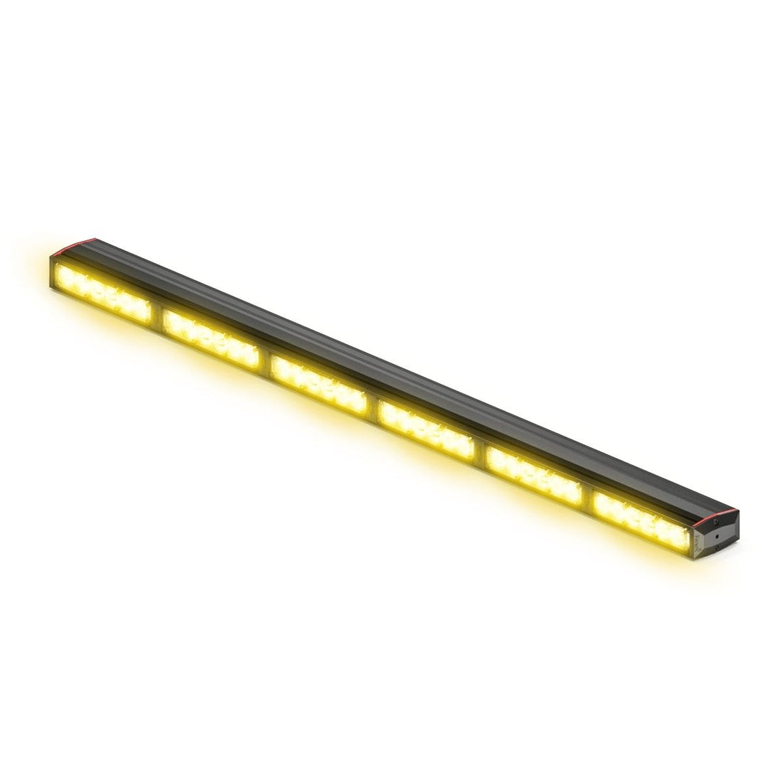 Feniex Fusion Amber 600 Stick LED light bar with yellow LEDs on a white background