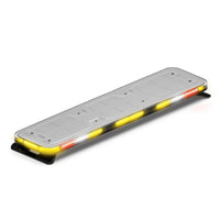 Feniex Fusion Amber Tow 49" Lightbar with yellow and red accents on a white background