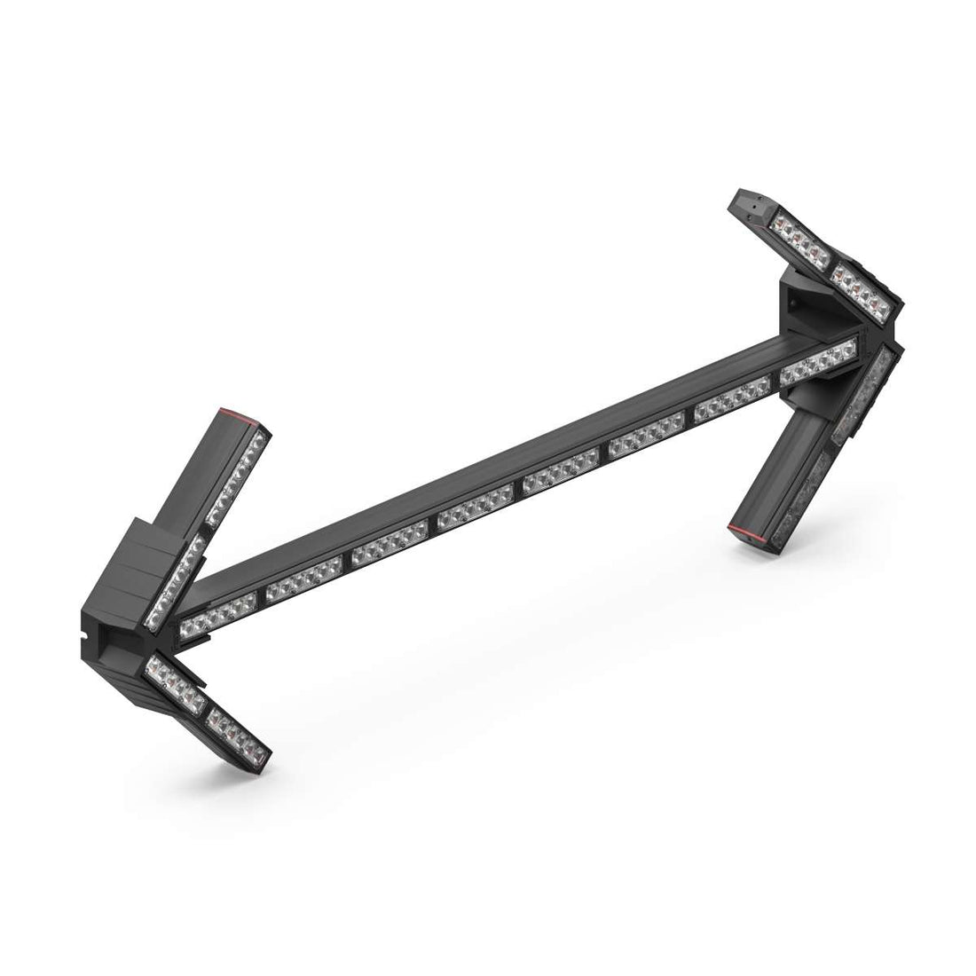 Black Feniex Fusion Arrow Board with LED lights on a white background