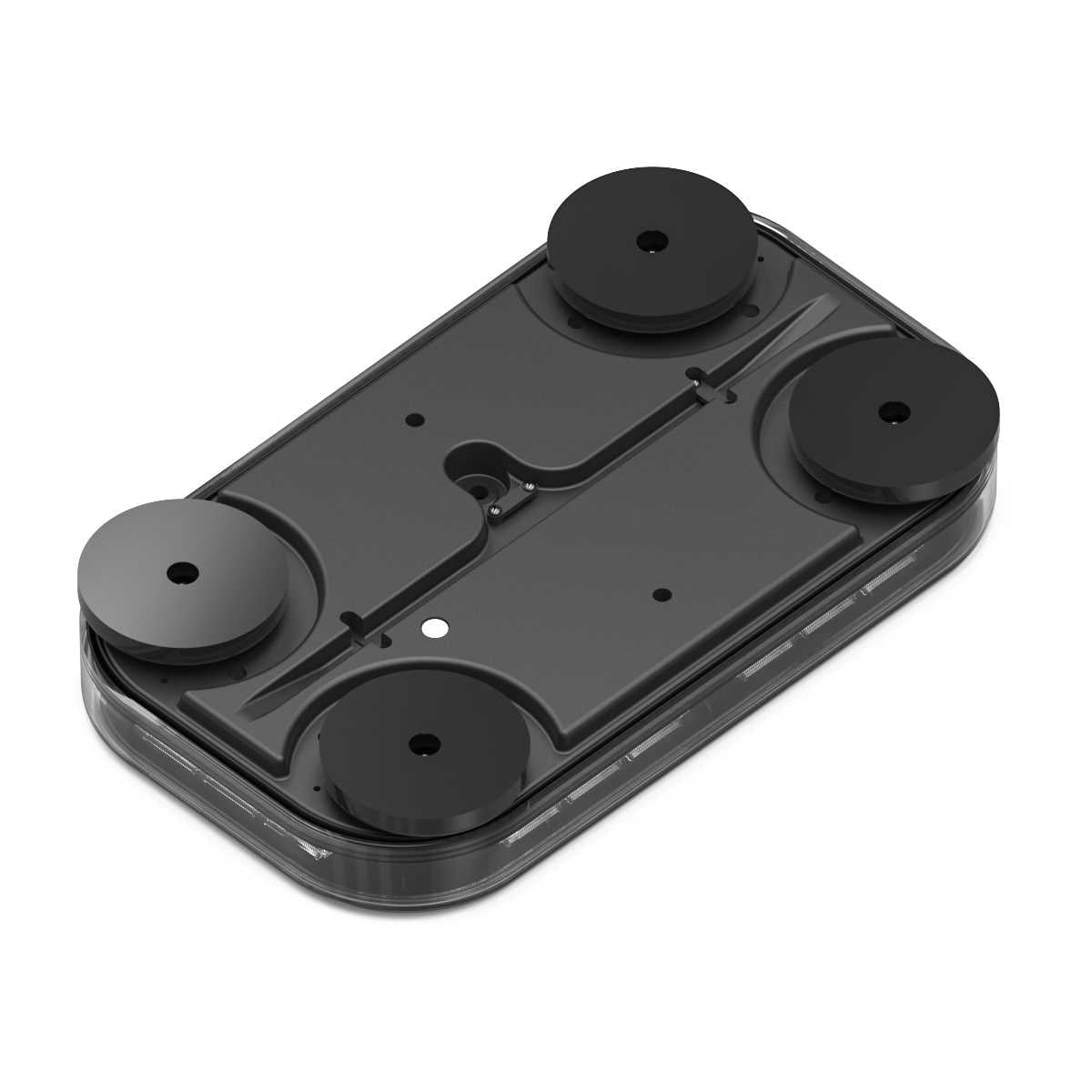 Black Feniex Fusion Mini 14" Lightbar base on a white background