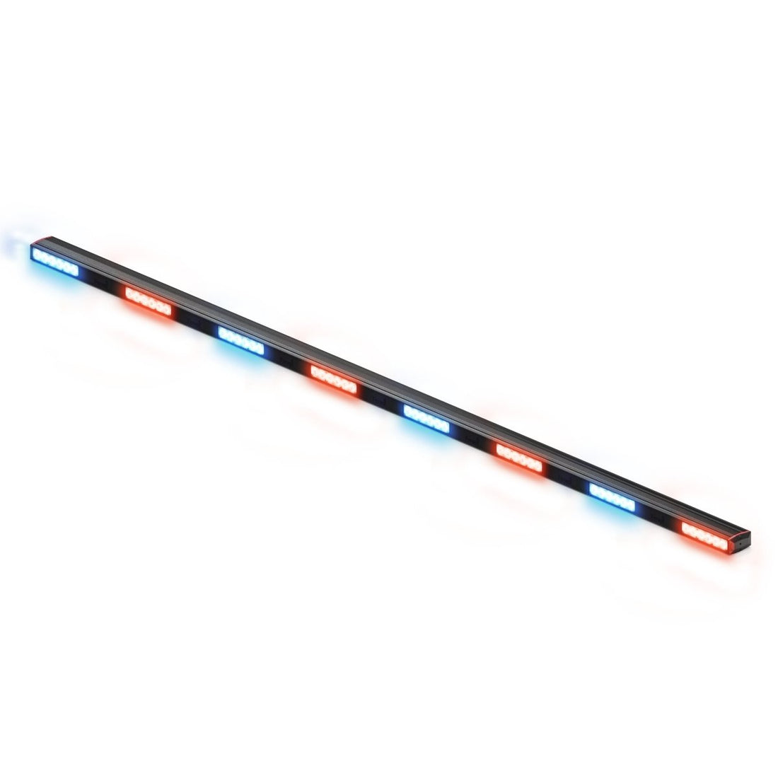 Feniex Fusion Rocker Panel (Single) LED light bar with red, blue, and white lights on a white background