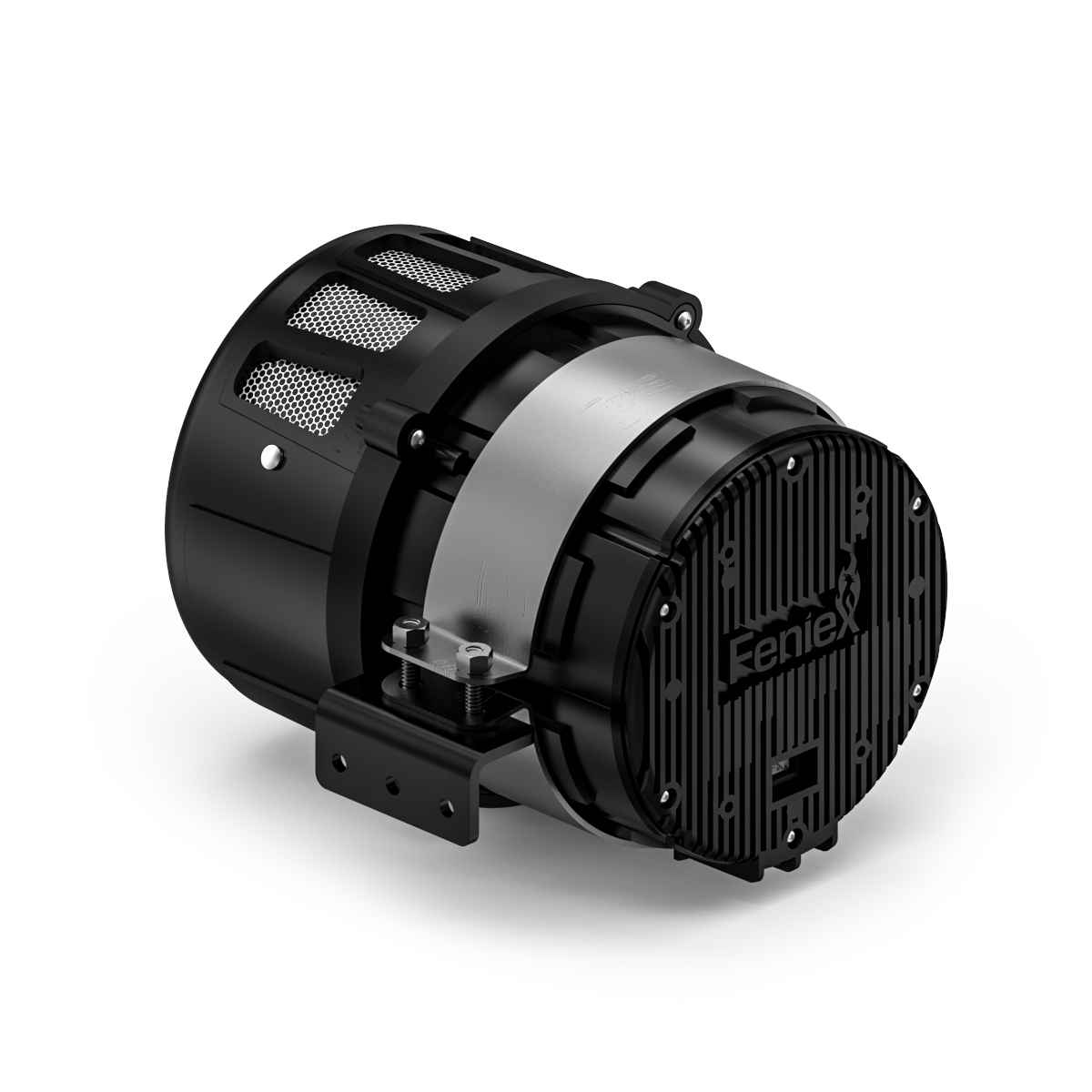 Feniex Hammer 100W Speaker/Siren with 'Fenix' branding on a white background