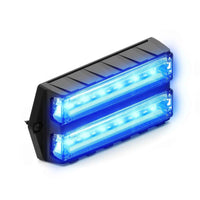 Blue Feniex Q-Dual Surface Mount LED light bar on a white background