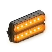 Amber Feniex Q-Dual Surface Mount LED light bar on a white background