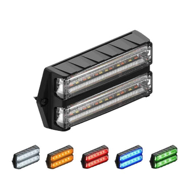 Feniex Q-Dual Surface Mount LED light bar with color-changing options on a white background