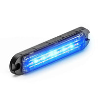 Blue Feniex Q-Flat-Surface Mount LED light bar on a white background