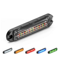 Feniex Q-Flat-Surface Mount LED light bar with color-changing options on a white background