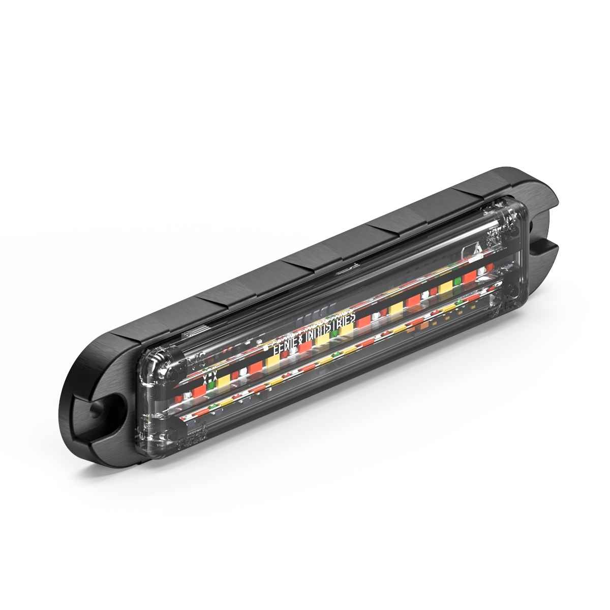 Feniex Q-Flat-Surface Mount LED light bar with black casing on a white background