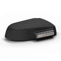 Black Feniex Q-Mirror Mount with a textured surface on a white background