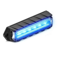 Blue Feniex Q-Surface Mount LED light bar on a white background