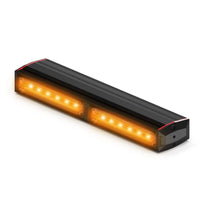Rectangular Feniex Q Serial 200 Stick LED light bar with orange lights on a white background