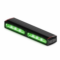 Long rectangular Feniex Q Serial 200 Stick with green lights on a white background