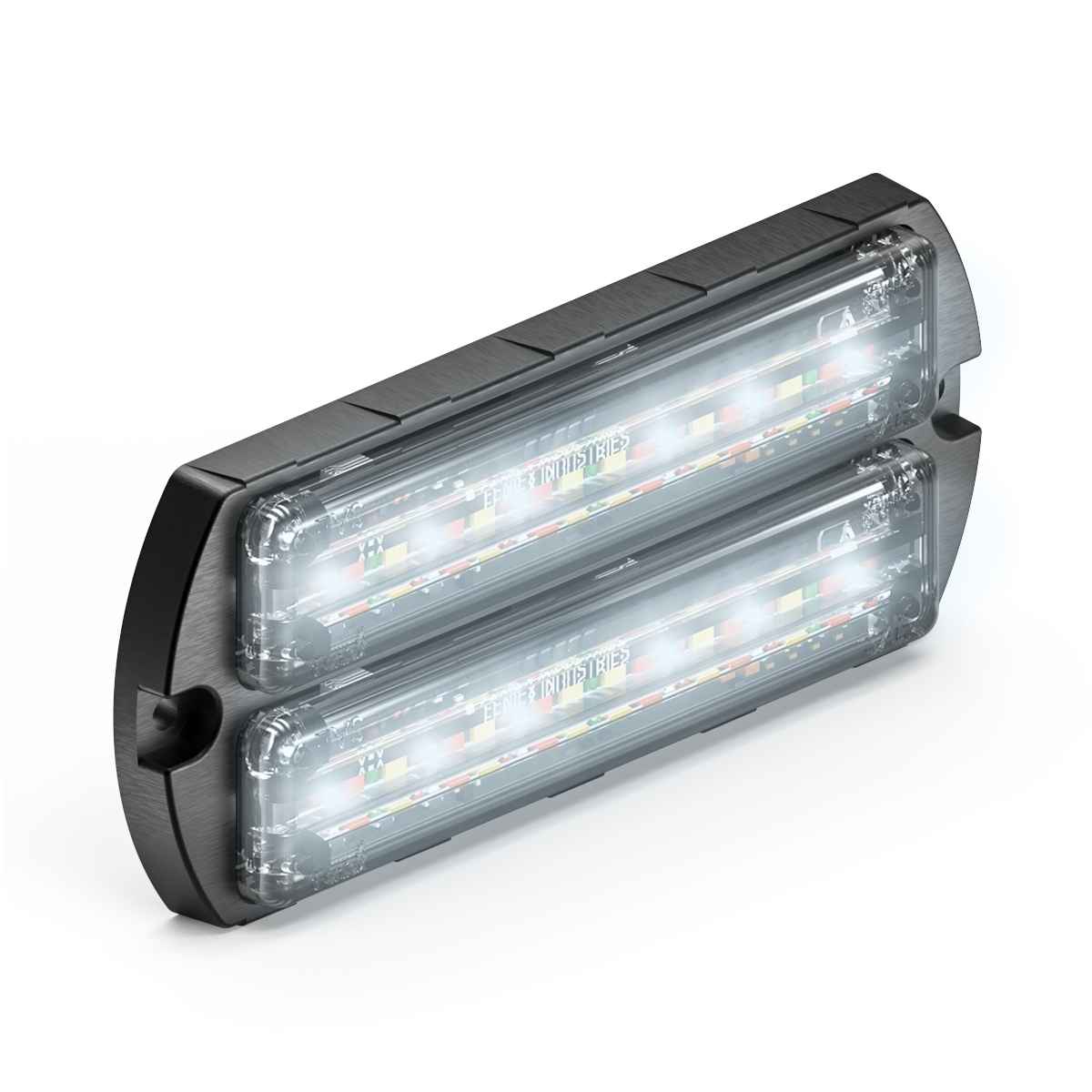 Two Feniex Q Serial Flat-Dual-Surface Mount light bars on a white background